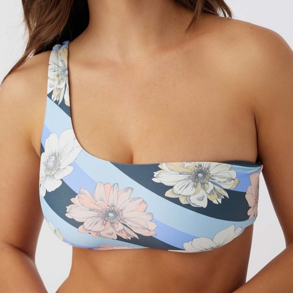 🐳O'NEILL BRAND NEW ONE SHOULDER BIKINI TOP SIZE S - Picture 3 of 9
